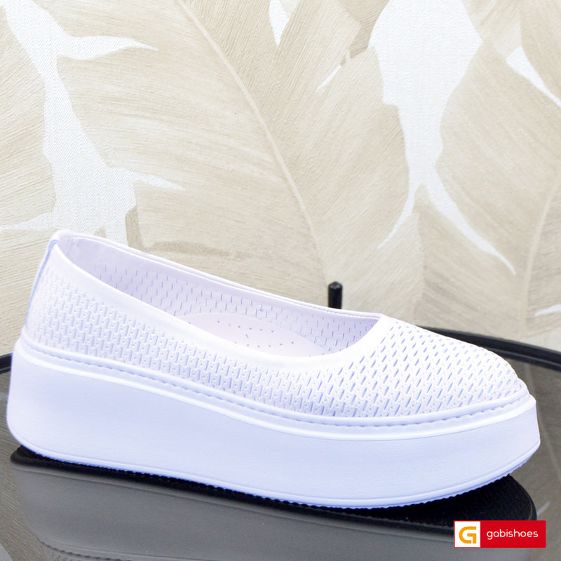 Balerini Piele Naturala Alba Gabriela 3928-4