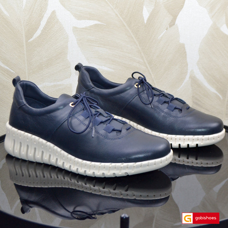Pantofi Casual Piele Naturala Bleumarin Gabinna 0164-123005
