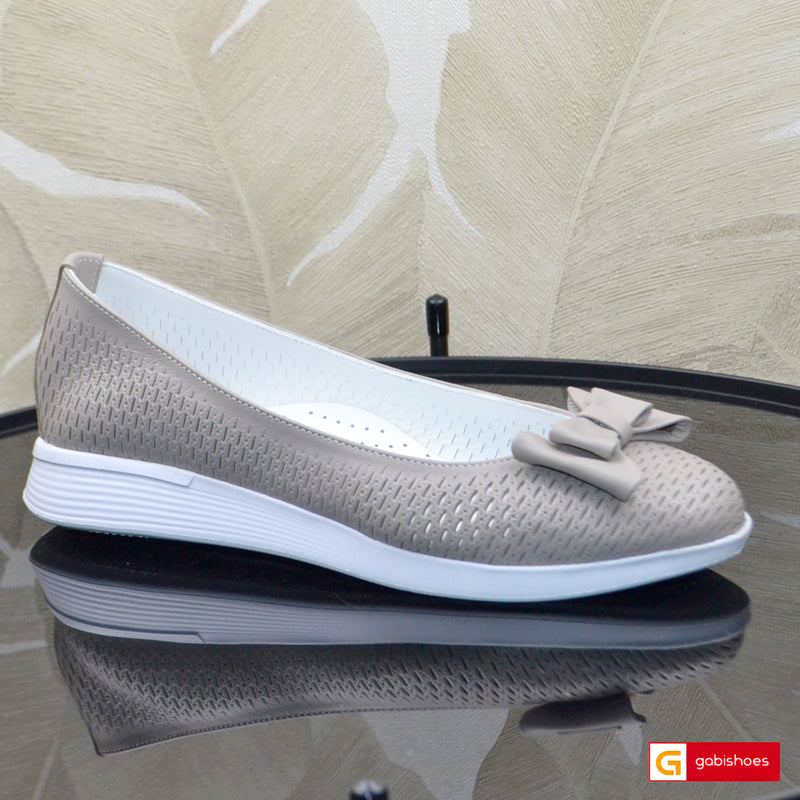 Balerini Piele Naturala Taupe Lorena 3855-4