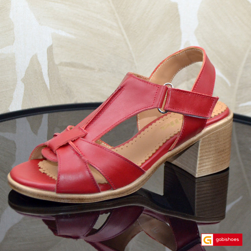 Sandale Dama Piele Naturala Rosie Lorena 267-1