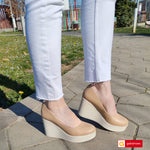 Pantofi Dama Piele Naturala Taupe Sandy 1422-6