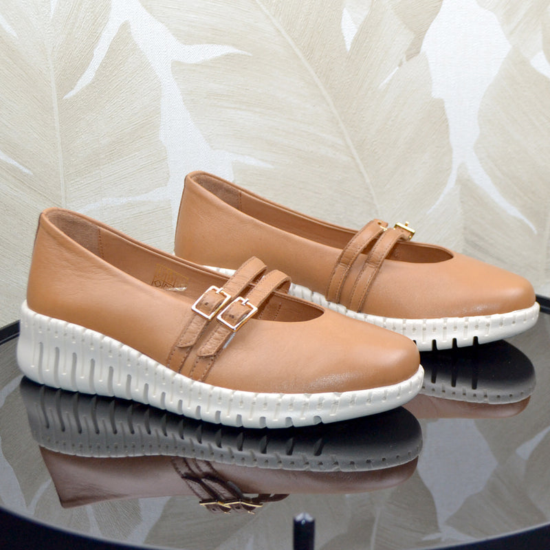 Pantofi Casual Piele Naturala Camel Gabinna 0164-123030