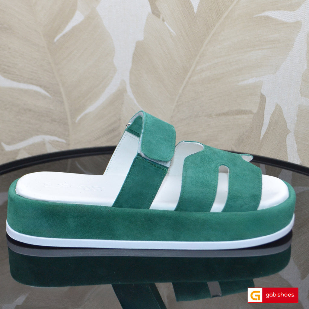 Sandale Piele Naturala Verde Lorena 3939-4