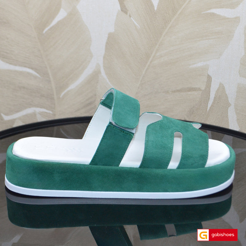 Sandale Piele Naturala Verde Lorena 3939-4