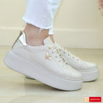 Pantofi Sport Piele Naturala Bej Gabinna 3253-25