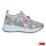 Pantofi Dama Sport Piele Naturala Multicolora Sandra DT429
