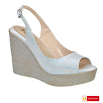 Sandale Dama Piele Naturala Alb Sidef Lorena 3917-1