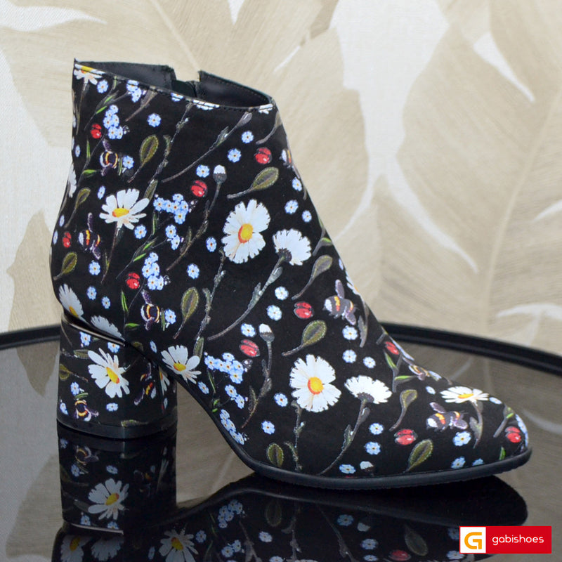 Ghete Dama Piele Naturala Multicolora Lorena 4058-3