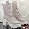 Ghete Dama Piele Naturala Taupe Gabinna 3711-29