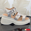 Sandale Piele Naturala Auriu cu Bej Lorena 3400-10