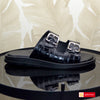 Papuci Barbat Piele Naturala Neagra 3967-2