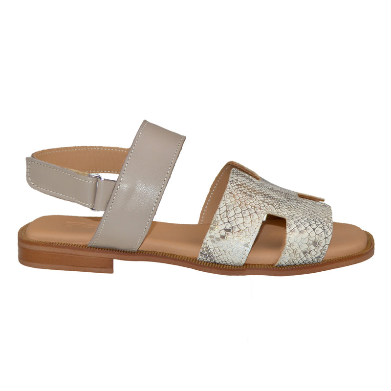 Sandale Piele Naturala Taupe Lorena 3907-5