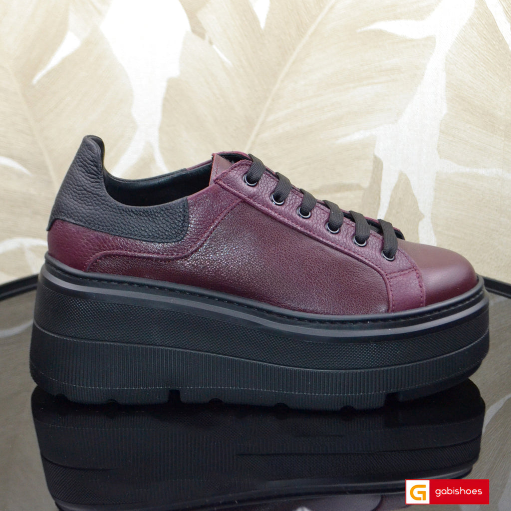 Pantofi Sport Piele Naturala Grena Lorena 4037-1