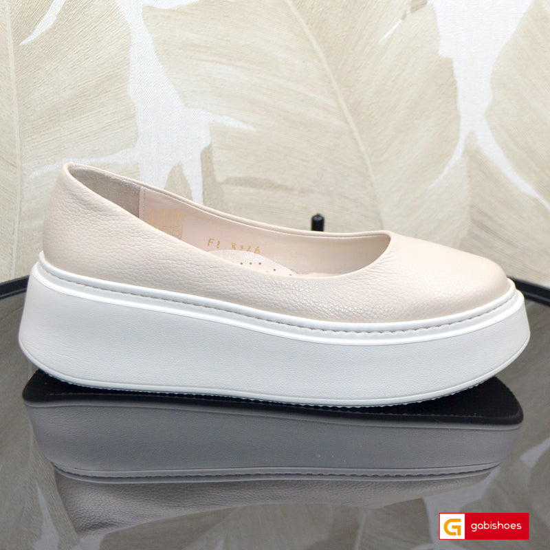 Balerini Piele Naturala Bej Gabriela 3146-53