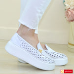 Pantofi Sport Piele Naturala Alba Lorena 3840-10