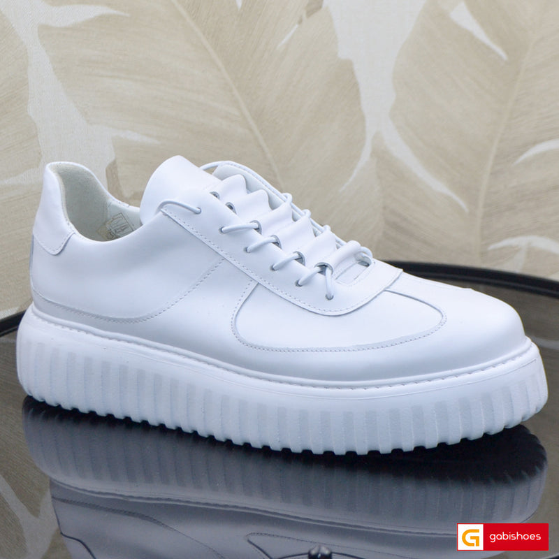 Pantofi Sport Dama Piele Naturala Alba Lorena 4091-1
