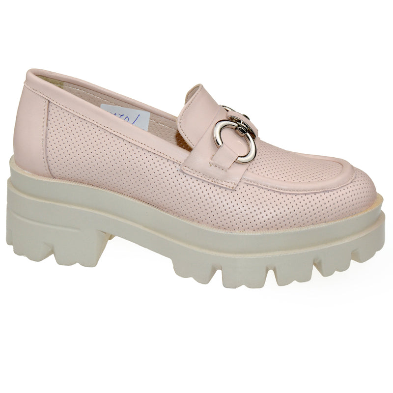 Pantofi Casual Piele Naturala Pudra Lorena 1770-5