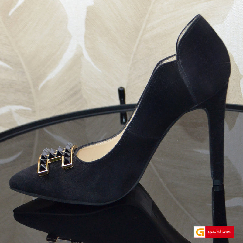 Pantofi Office Dama Piele Naturala Neagra Lorena 4043-1