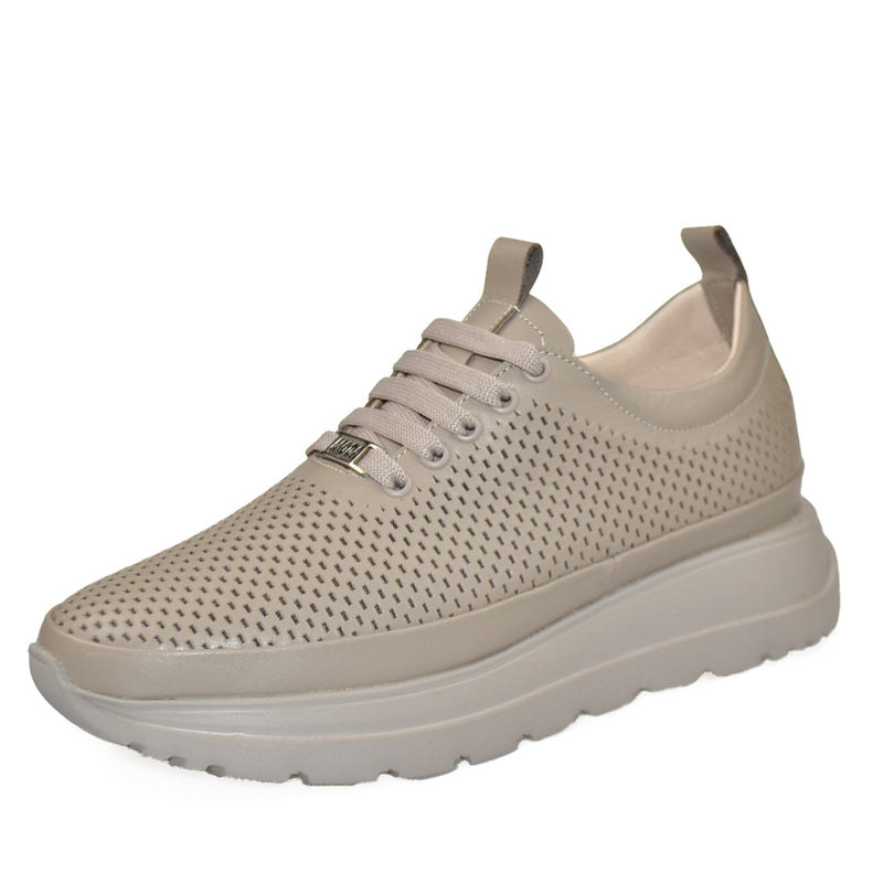 Pantofi Sport Copii Piele Naturala Taupe Gabinna 3346-1