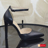 Sandale Office Dama Piele Naturala Neagra Dallina 5158-7