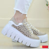 Pantofi Sport Piele Naturala Alb cu Teupe Lorena 3826-1