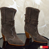 Ghete Dama Piele Naturala Intoarsa Maro Sandy 4112-3