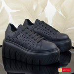 Pantofi Sport Piele Naturala Neagra Lorena 3826-3