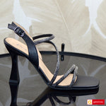 Sandale Dama Office Piele Naturala Neagra PERLLA 1319