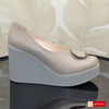 Pantofi Dama Piele Naturala Taupe Lorena 1312-17