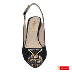 Sandale Office Piele Naturala Neagra Lorena 3337-4