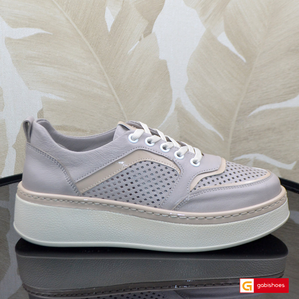 Pantofi Sport Dama Piele Naturala Taupe Gabinna 1269
