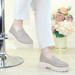 Pantofi Casual Dama Piele Naturala Taupe Lorena 1840-3