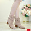 Ghete Dama Piele Naturala Taupe Sandy 3656-1