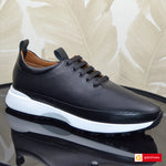 Pantofi Sport Piele Naturala Neagra Gabriel 3833-2