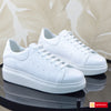 Sneakers Piele Naturala Alba Lorena 3044-16