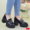 Pantofi Dama Piele Naturala Lacuita Neagra Vittoria 3690-5