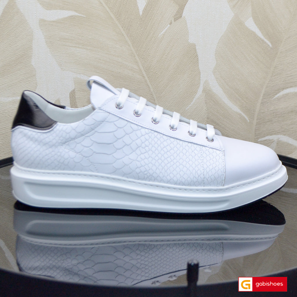 Pantofi Sport Piele Naturala Alba Gabriel 3984-1