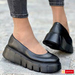 Balerini Dama Piele Naturala Neagra Gabriela 3889-1