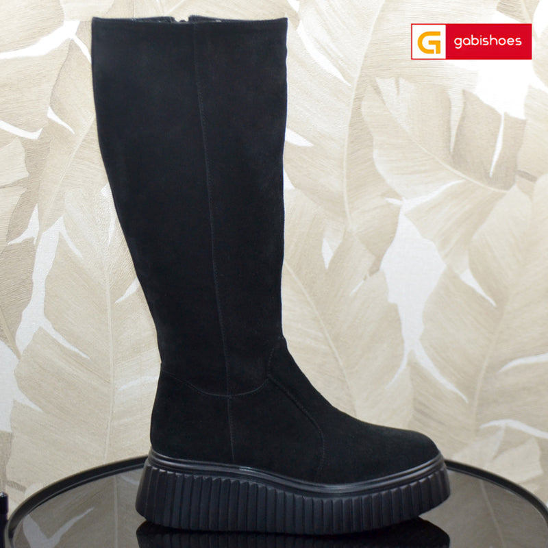 Cizme Negre Piele Naturala Lorena 1318-1