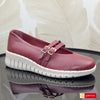 Pantofi Casual Piele Naturala Bordo Gabinna 0164-123030