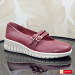 Pantofi Casual Piele Naturala Bordo Gabinna 0164-123030