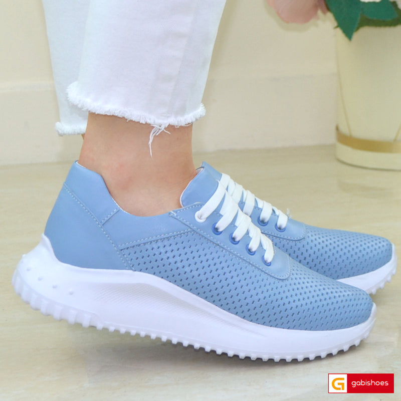 Pantofi Sport Piele Naturala Blue Gabinna 3834-2