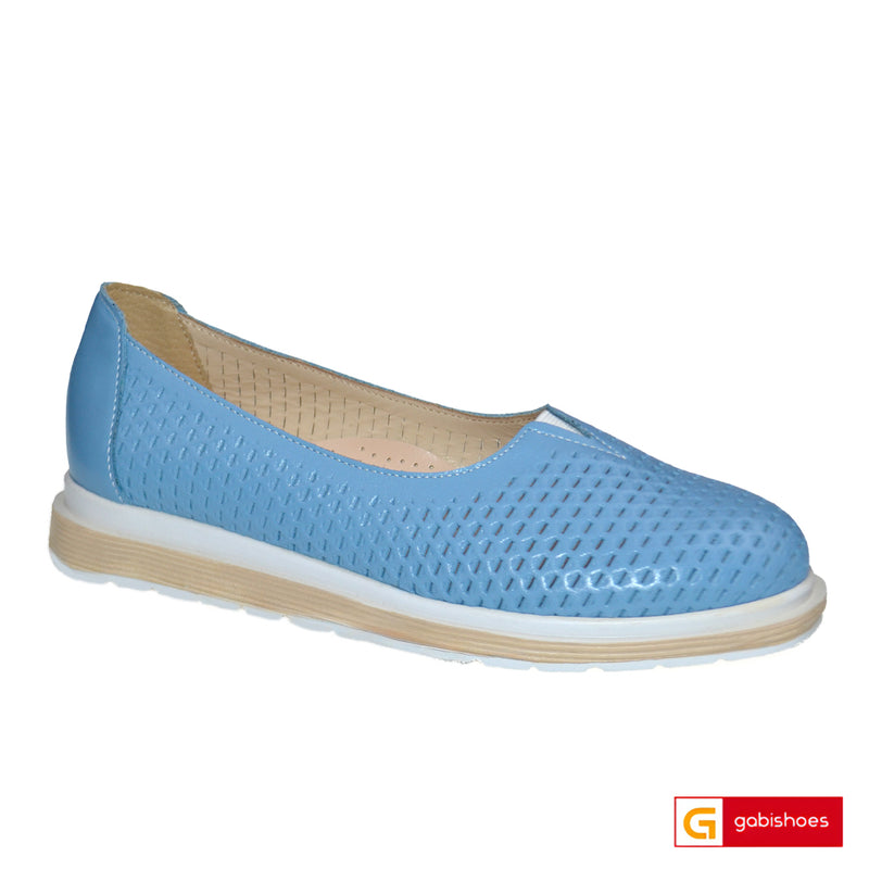 Balerini Piele Naturala Blue Lorena 3281-1