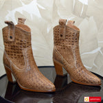 Ghete Dama Piele Naturala Maro Sandy 4113-6