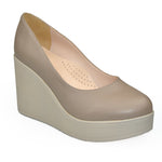 Pantofi Dama Piele Naturala Taupe Sandy 1422-16