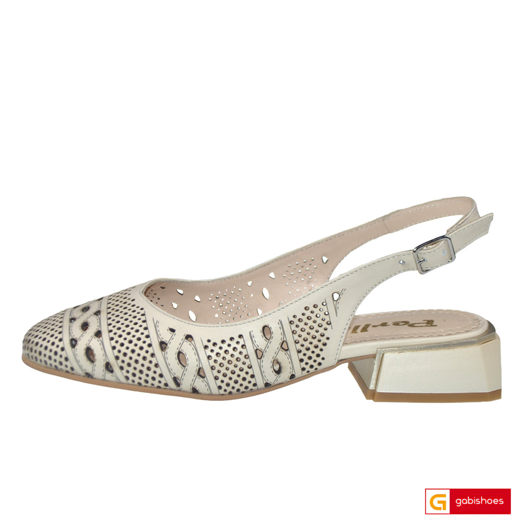 Sandale Dama Office Piele Naturala Bej Lorena  3934-2