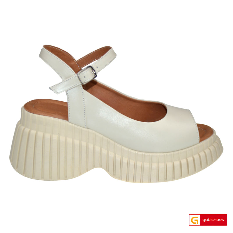 Sandale Piele Naturala Bej Lorena 3399-1