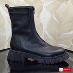 Ghete Piele Naturala Neagra Gabina 890-2026-2