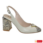Sandale Office Piele Naturala Bej  Lorena 3337-12