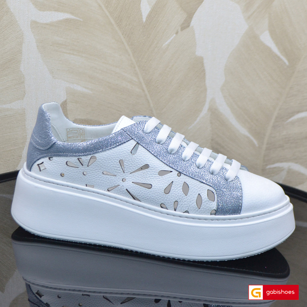Pantofi Sport Dama Piele Naturala Alba Lorena 3958-1